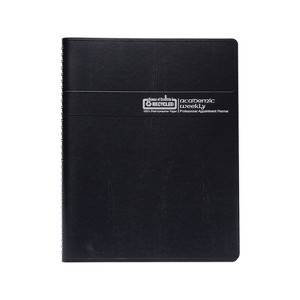 2024-2025 House of Doolittle 8.5" x 11" Academic Weekly Appointment Book Leatherette Cover Black - 1 of 4