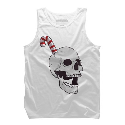 Men's Design By Humans Christmas skull By AllenStudio Tank Top