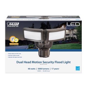 Feit Electric Motion-Sensing Hardwired LED Bronze Security Floodlight - 1 of 1
