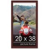 PosterPalooza | Classic Modern Brown Picture Frame - UV Acrylic, Foam Board Backing, Hanging Hardware - 3 of 4