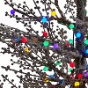 5ft. Frosted Berry Twig Artificial Christmas Tree with 200 Multicolored Gum Ball LED Lights – Playful Holiday X-Mas Tree - 3 of 4