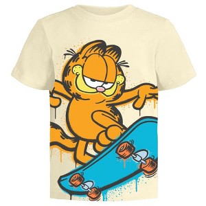 Nickelodeon Garfield T-Shirt Sets (1-14 Year) Odie, Otto, Pooky Outfit Party Tee Toddlers Birthday to Collectable Kids Clothes Gift - 1 of 2