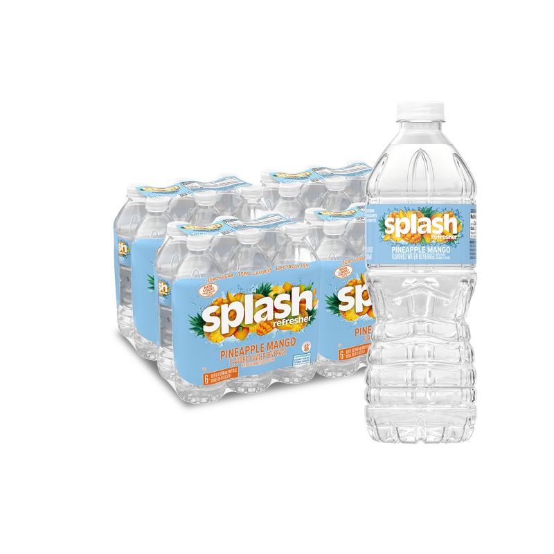 Splash Refresher Pineapple Mango Water Beverage - 24pk/0.5L Bottles, 1 of 9