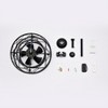 20 Inch Caged Ceiling Fan with Lights, 3 Speed Metal Ceiling Fan Light with E12 Socket, Adjustable Low Noise Fan Lights for Bedroom Living Room - 3 of 4