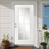 SpassWay 36"W*80"H 8-Lite Exterior Frosted Glass Prehung Front Entry Door Primed Interior Fiberglass Entrance Door - 3 of 4