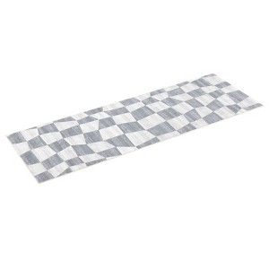 Washable Area Rugs, Modern Plaid Rugs for Living Rooms, Stain-Resistant Soft Geometric Rugs, Foldable Non-Slip Decorative Rugs - 1 of 4