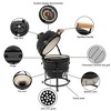 Winado 13 in. Charcoal Grill in Black with Built-In Thermometer - 4 of 4