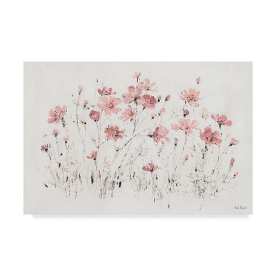 Lisa Audit Pink Wildflowers Canvas Art 22" x 32"