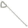Black Bow Jewelry Stainless Steel Textured Heart Bracelet, 8 Inch - 2 of 4