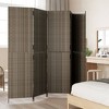 vidaXL Room Divider 5 Panels Gray Poly Rattan - 3 of 4
