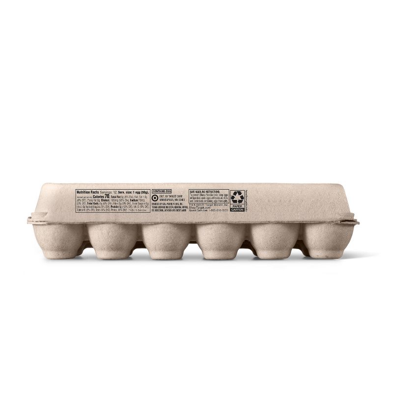 Cage-Free Large White Fresh Grade A Eggs (CA SEFS Compliant) - 36oz/18ct - Good &#38; Gather&#8482; (Packaging May Vary), 4 of 5