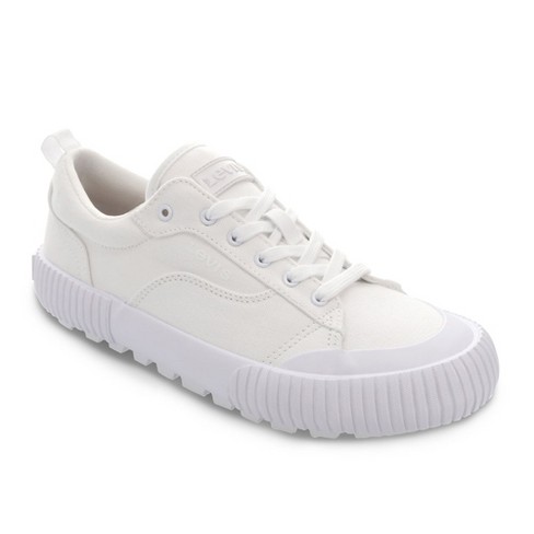 Levi's Womens Emma Platform Sneaker Shoe, White Mono, Size 10 : Target