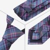 INSPIRE CHIC Plaid Woven Self-tied Striped Skinny Necktie 2.8" for College Graduation Campus 1 Pc - 3 of 4