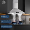 30" Wall Mount Range Hood Ductless Kitchen Vent 3-Speed With Touch Control And Timer - 3 of 4