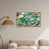 Art Remedy Agate Emerald Cut Green Abstract Wall Art Framed - 2 of 4