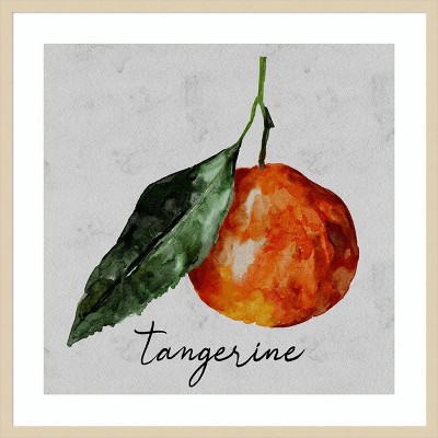 Summertime Citrus III Framed Tangerine Graphic Art Print