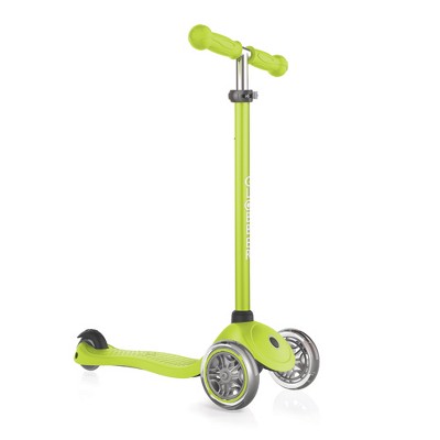 Globber Primo 3-Wheel Kids Kick Scooter with Adjustable Height and Comfortable Grips for Boys and Girls, Green