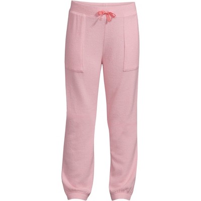 Lands' End Girls Soft Cozy Jogger Sweatpants - Large - Saltwater Pink ...