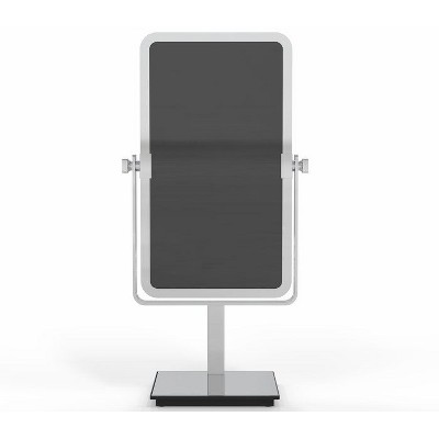Rectangular Chrome 3x/1x Magnifying Countertop Vanity Mirror