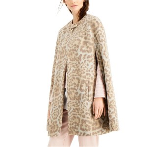I.N.C International Concepts Womens Cheetah Print Cape Jacket, Brown, X-Large - 1 of 1