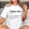Violin Girl Definition T-Shirt, Fun Musician Tee for Cool Violinists | OrnamentallyYou - 4 of 4