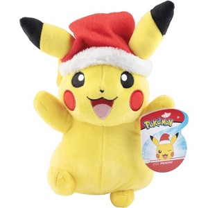 Pokémon 8" Pikachu Plush with Red Hat Accessory - Officially Licensed - Generation 1 - Stuffed Animal Toy Figure - Gift Kids, Boys, Girls - 2+ - 1 of 4