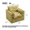 360° Swivel  Armchair,Oversized Single Sofa Chair ，Comfy Reading Chair, Square Swivel Couch Chair,Modern Accent Chair with Thick Cushion - 4 of 4