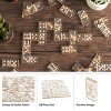 Acrylic Dominos Set - 28-Piece Domino Game with Display Box - Strategy Game, Tabletop Decoration and Modern Home Decor - Gold Foil - 4 of 4