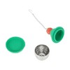 Unique Bargains Tea Infuser Tea Infuser Hand Wash Only Style Silicone Stainless Steel Red 2.17"x2.87" 1Set - 4 of 4