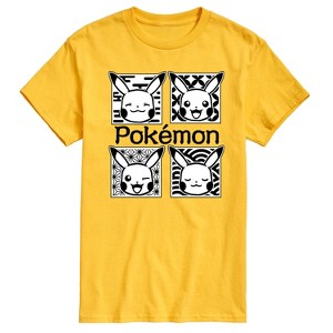 Men's - Pokémon - Wagara Grid Pikachu Short Sleeve Graphic T-Shirt - 1 of 4