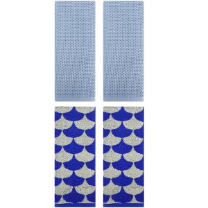 REGALWOVEN 4 Pcs Cotton Bathroom Decorative Hand Towels - 1 of 4