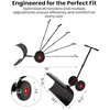 36"W Heavy-Duty Snowplow, with Adjustable Handle and Tilting Blade, Efficiently Removes Snow, Suitable for Driveways, Doorways, Sidewalks, Patios - 2 of 4