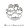 Unique Bargains Cookie Cutters Bears Paw Cookie Mould Dishwasher Safe Stainless Steel Silver Tone 2.4"x2.4"0.6" 1Pcs - 3 of 4