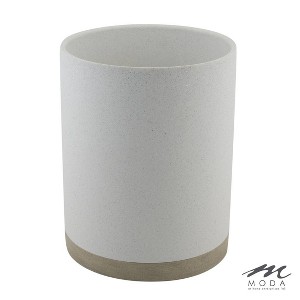 Moda at Home Hudson Resin Bathroom Wastebasket - 1 of 2