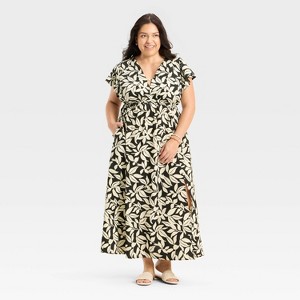 Women's Flutter Short Sleeve Maxi A-Line Dress - A New Day™ - 1 of 3