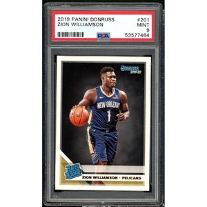 Zion Williamson Rookie Card 2019-20 Panini Donruss #201 PSA 9 - 1 of 2