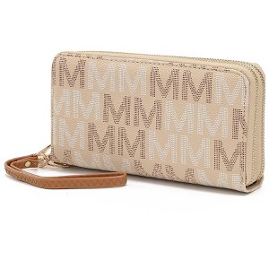 MKF Collection Hofstra M Signature Wristlet Wallet Vegan Leather Card Slots by Mia K - 1 of 4