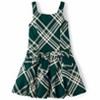 The Children's Place Girls Sleeveless Matching Family Plaid Bow Satin Bubble Dress Green 10 - 2 of 4