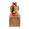 Kurt Adler 8.3 Inch Battery Operated 6-light LED Santa Sleigh With Advent Calendar - 2 of 4
