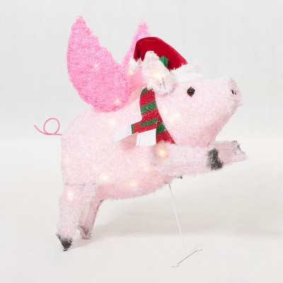 Everstar 26IN FLUFFY FLY PIG, Pink