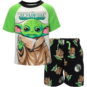 Star Wars The Mandalorian The Child T-Shirt and French Terry Shorts Outfit Set Little Kid to Big Kid - 1 of 4