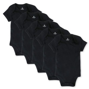 Honest Baby 5-Pack Organic Cotton Short Sleeve Bodysuits - 1 of 3