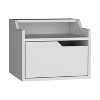 NicBex Floating Nightstand, Modern Night Stand Frame with Modern Dual-Tier Design, Wall Mounted Nightstand with Spacious Single Drawer - 4 of 4