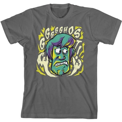 Scooby Doo Scared Shaggy with Ghosts Youth Charcoal ...