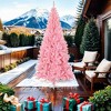 vidaXL Artificial Christmas Tree with Stand Pink 7 ft PVC - 2 of 4