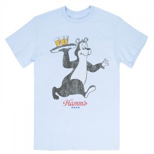 Mens Hamm's Beer Bear Waiting Tables T-Shirt - 1 of 2