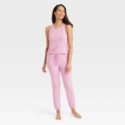 Image of Women's Tank Top and Pants Pajama Set - Stars Above™ Pink L