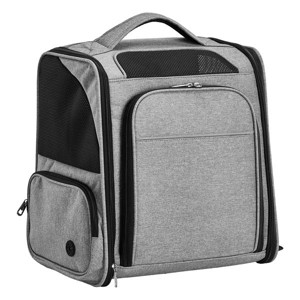 Munora - Expandable Pet Carrier Backpack - Front & Back Extension - Breathable Mesh Travel Pack for Small Dogs/Cats up to 26 lbs - 1 of 4