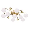 CWI Lighting Element 9 Light Flush Mount With Sun Gold Finish - 4 of 4