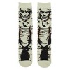 Universal Monsters Mummy Men's White Animigos Crew Socks - 2 of 3
